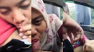 ukhty sepong selingkuhan di mobil